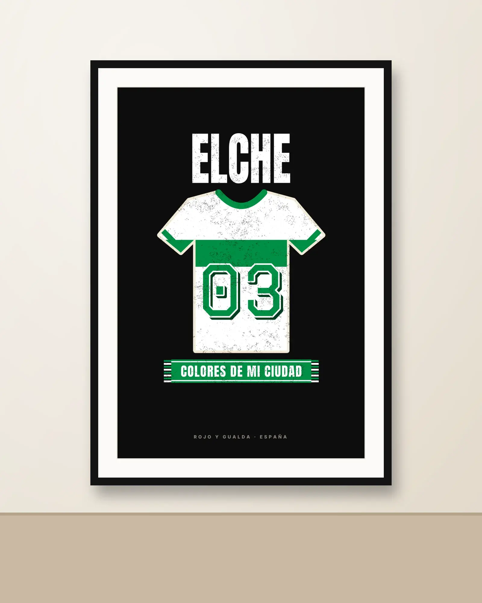 Colores de Elche — Lámina enmarcada