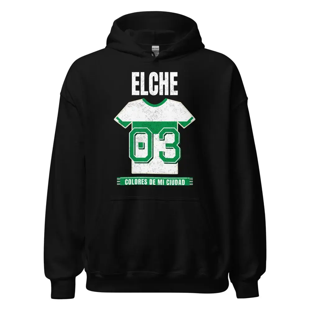 Colores de Elche — Sudadera con capucha — Black