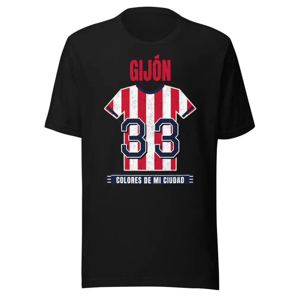 Colores de Gijón — Camiseta — Black