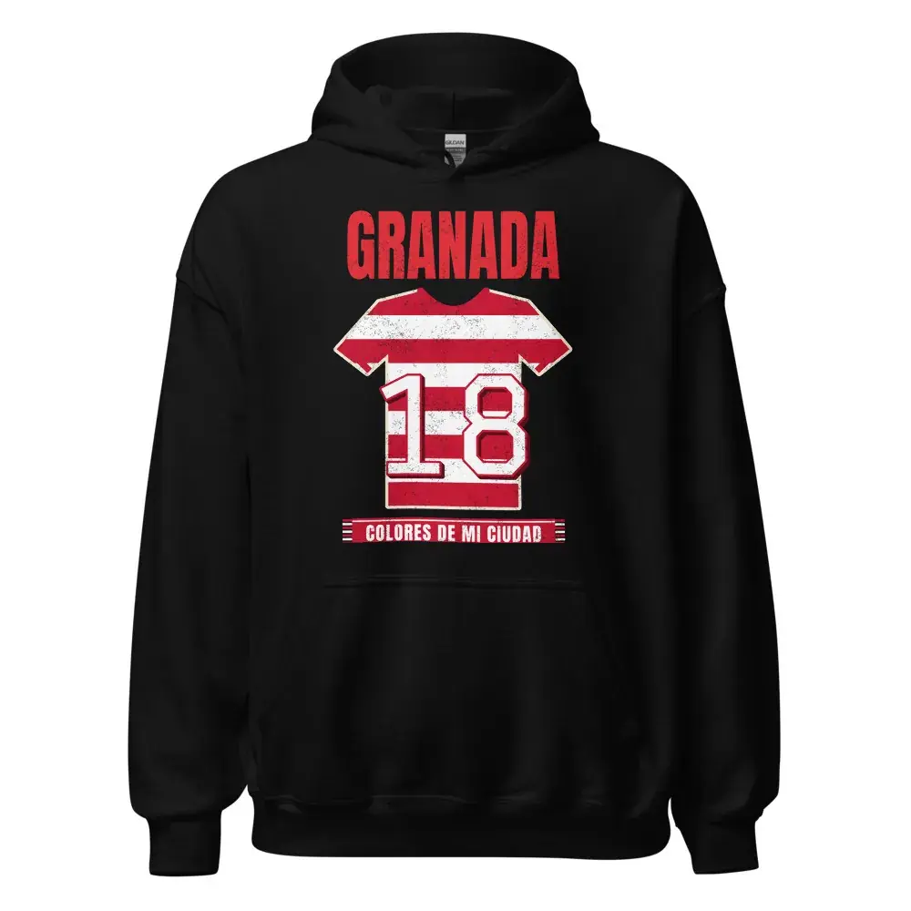 Colores de Granada — Sudadera con capucha — Black