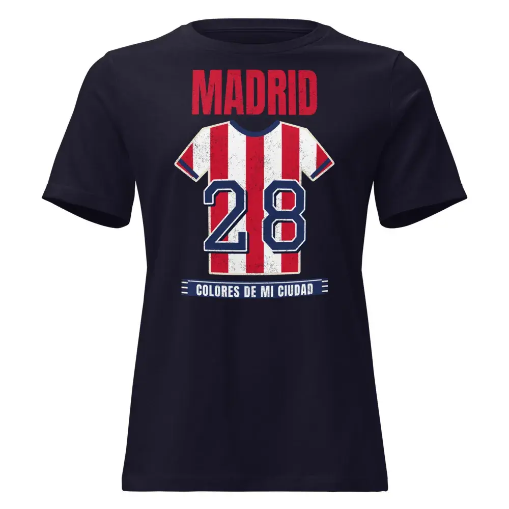 Colores de Madrid rojiblanco — Camiseta de mujer
