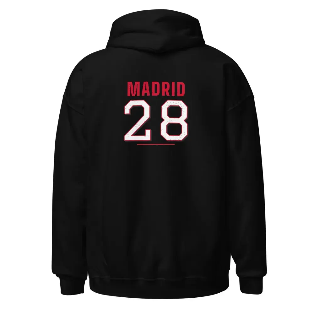 Colores de Madrid rojiblanco — Sudadera con capucha