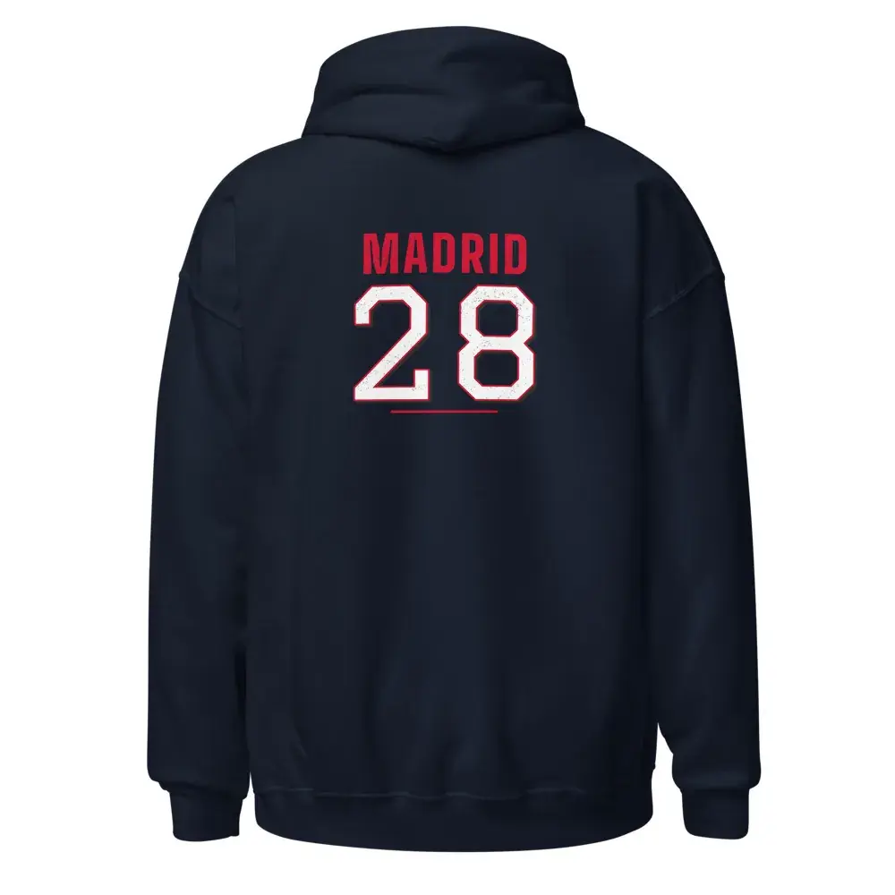 Colores de Madrid rojiblanco — Sudadera con capucha