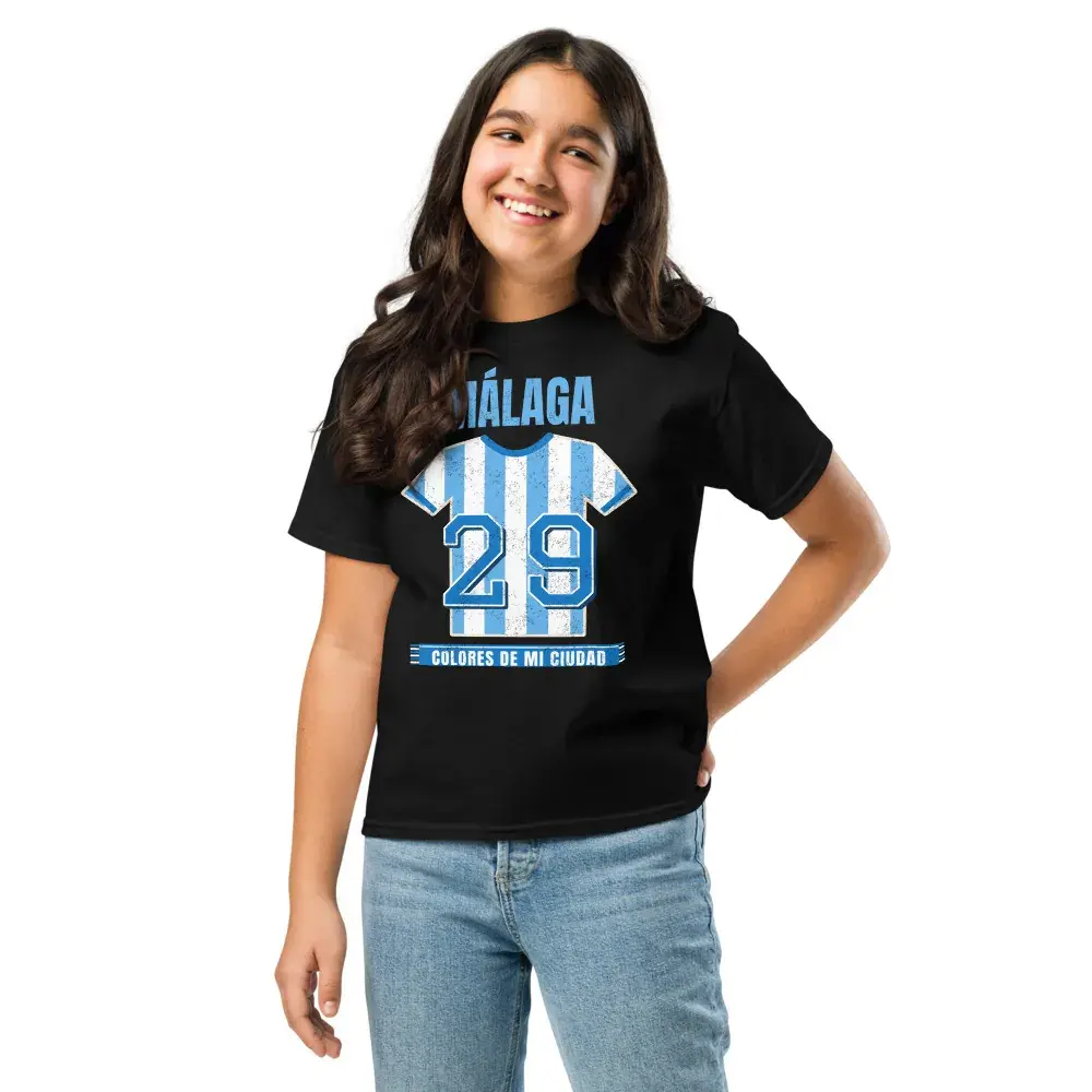 Colores de Málaga — Camiseta infantil — Black — Front