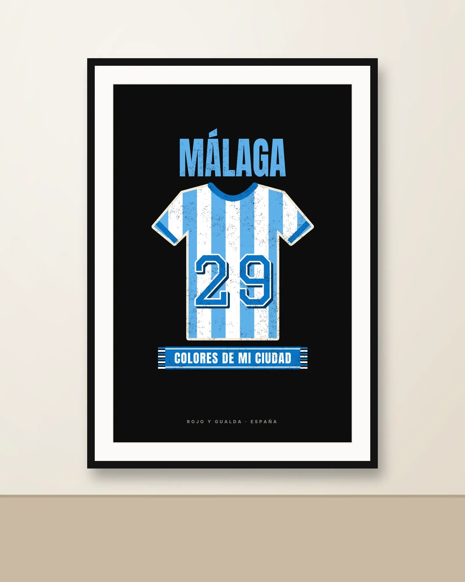Colores de Málaga — Lámina enmarcada
