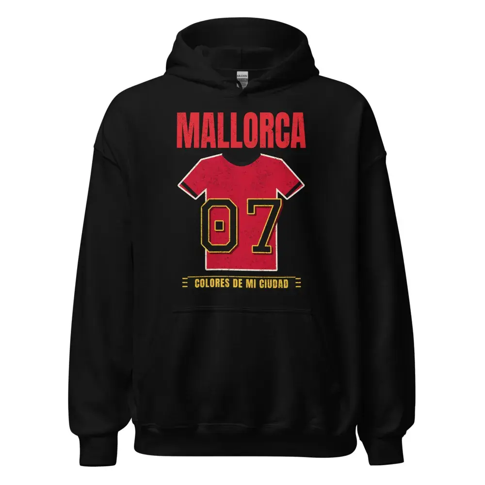 Colores de Mallorca — Sudadera con capucha — Black