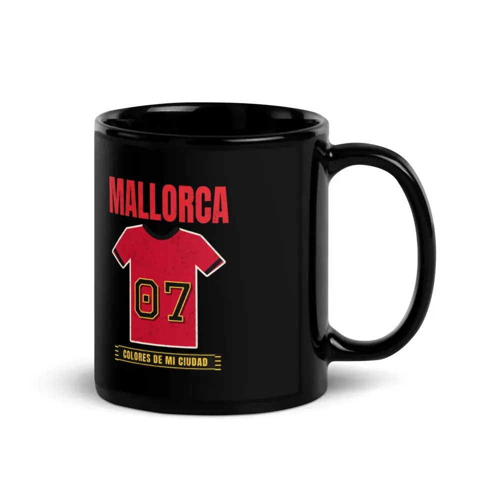 Colores de Mallorca — Taza — Black — Handle on Right