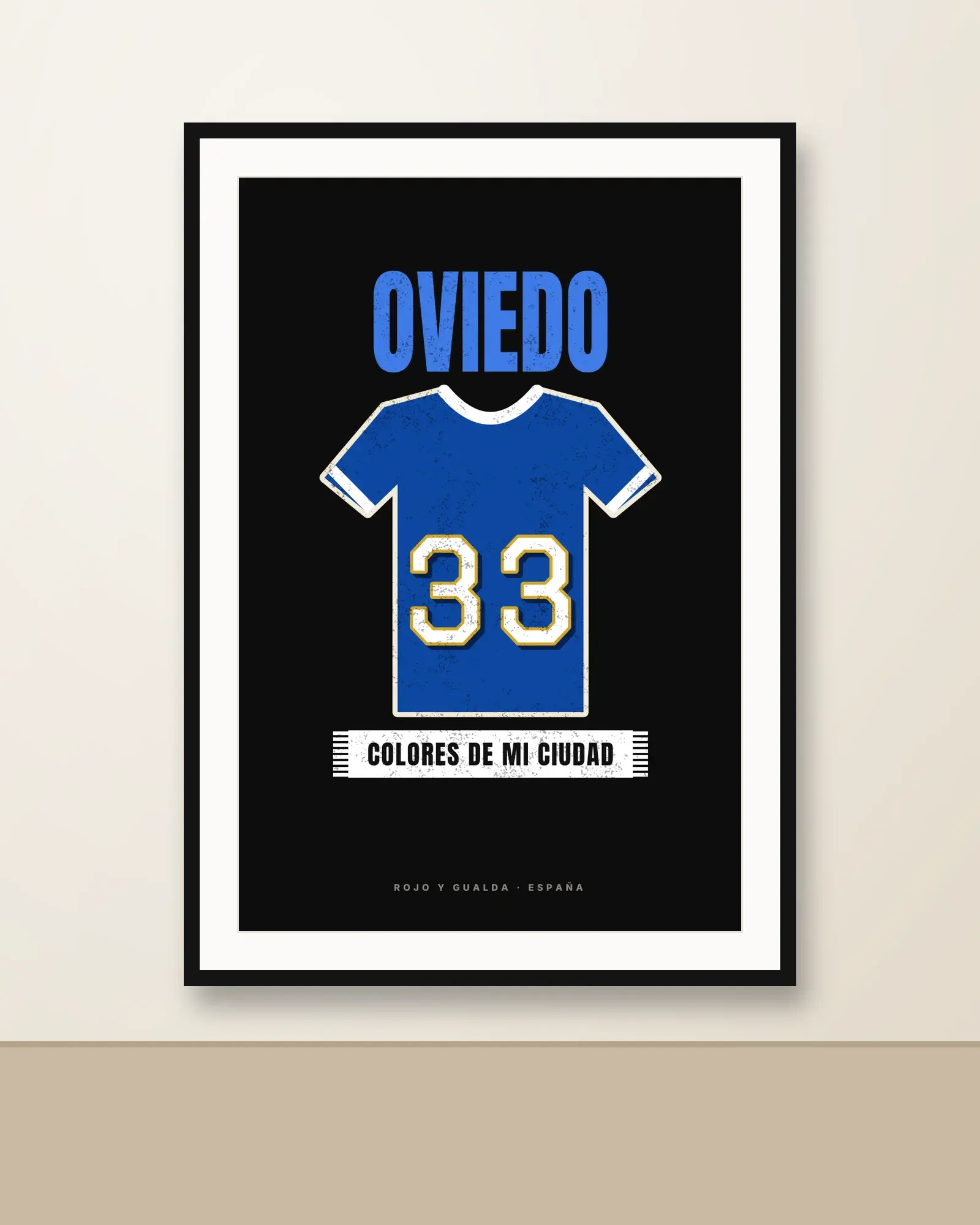 Colores de Oviedo — Lámina enmarcada