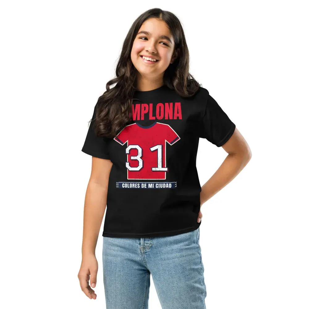 Colores de Pamplona — Camiseta infantil — Black — Front