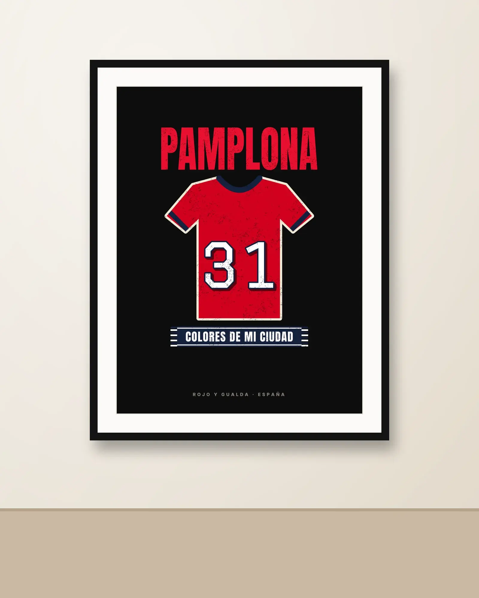 Colores de Pamplona — Póster — en la pared