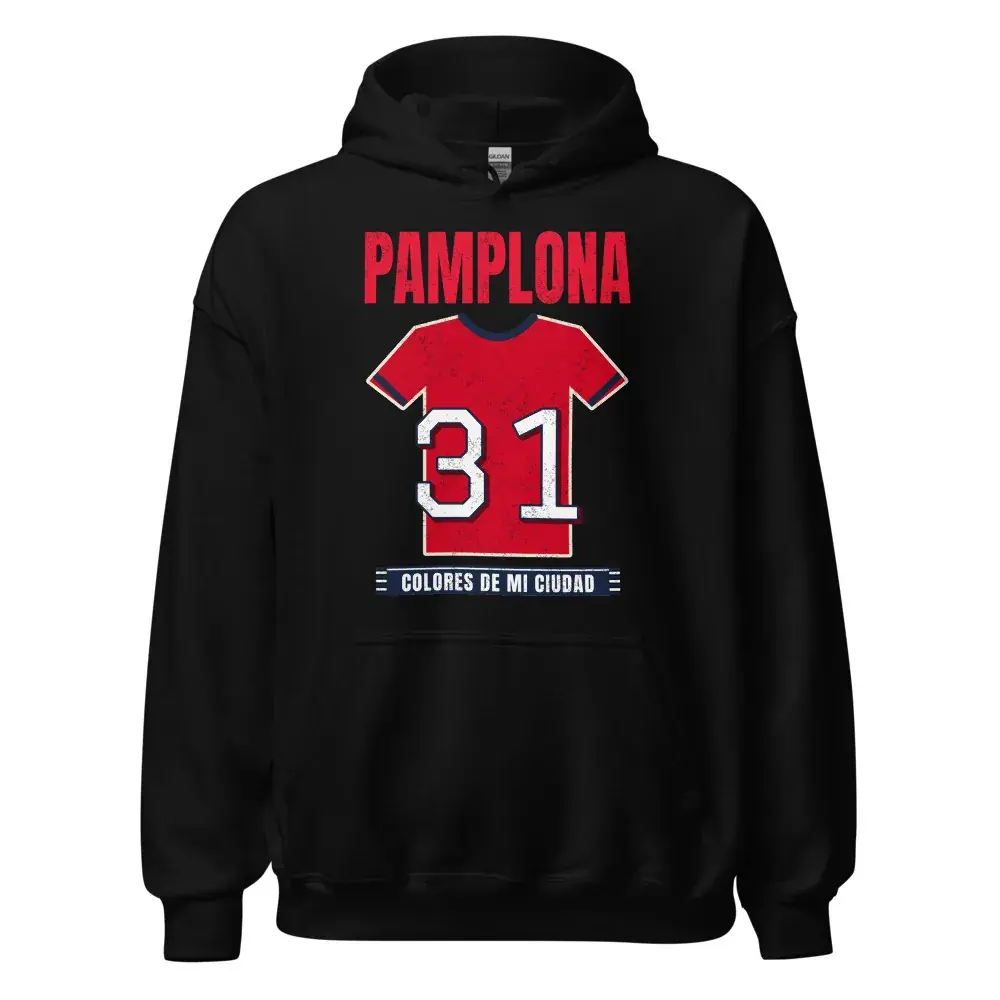 Colores de Pamplona — Sudadera con capucha — Black