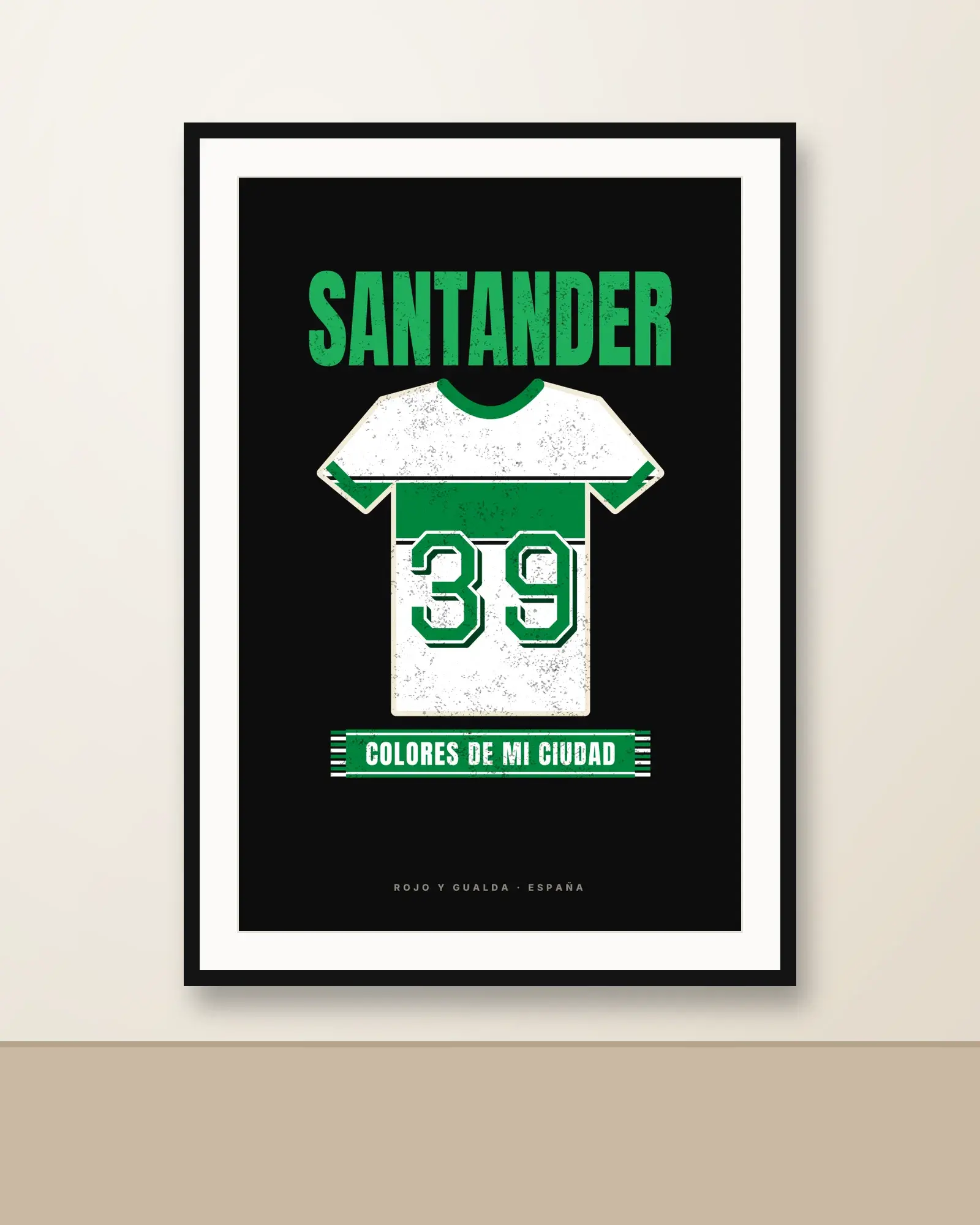 Colores de Santander — Lámina enmarcada