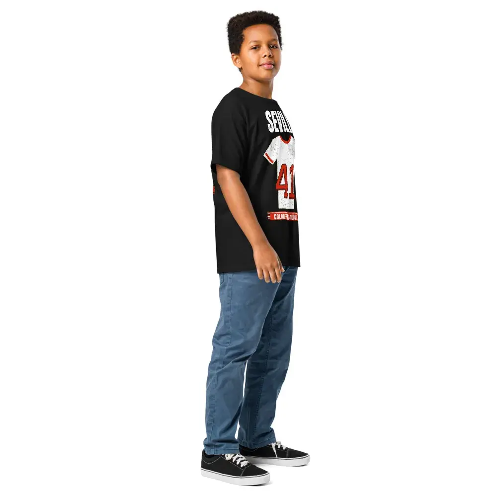 Colores de Sevilla — Camiseta infantil — Black — Right Front