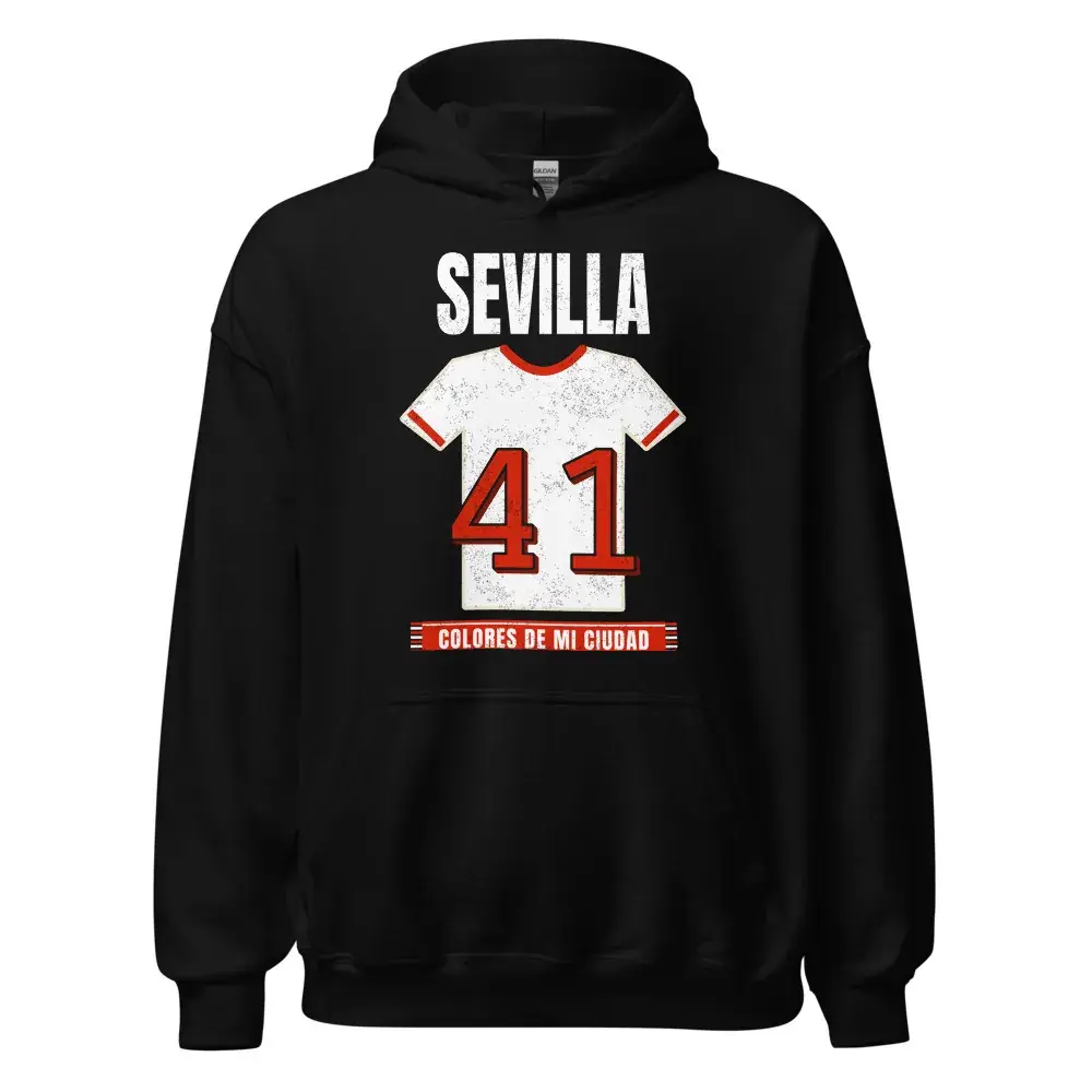Colores de Sevilla — Sudadera con capucha — Black