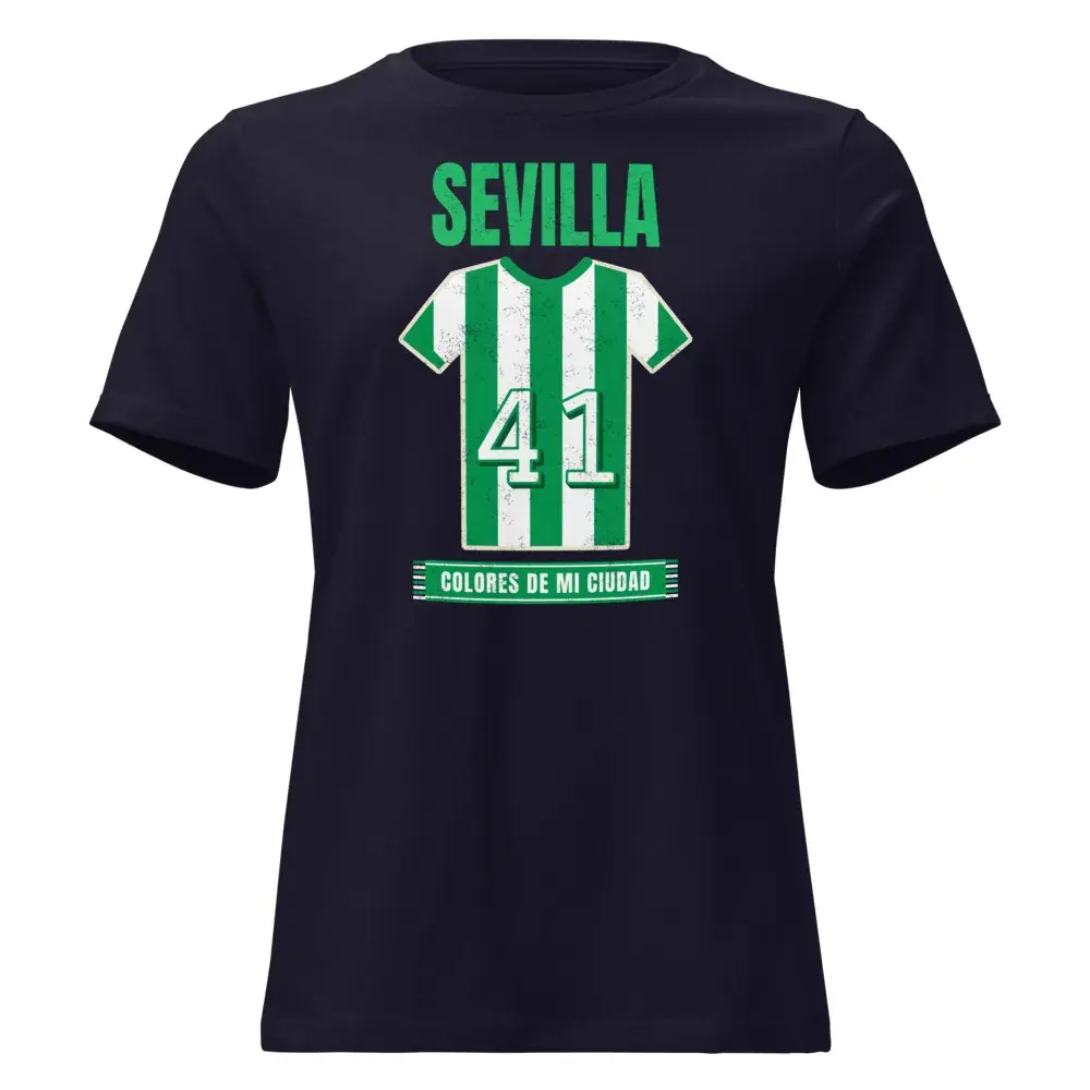 Colores de Sevilla verdiblanco — Camiseta de mujer