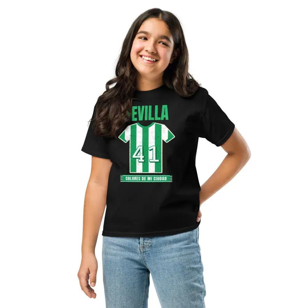 Colores de Sevilla verdiblanco — Camiseta infantil
