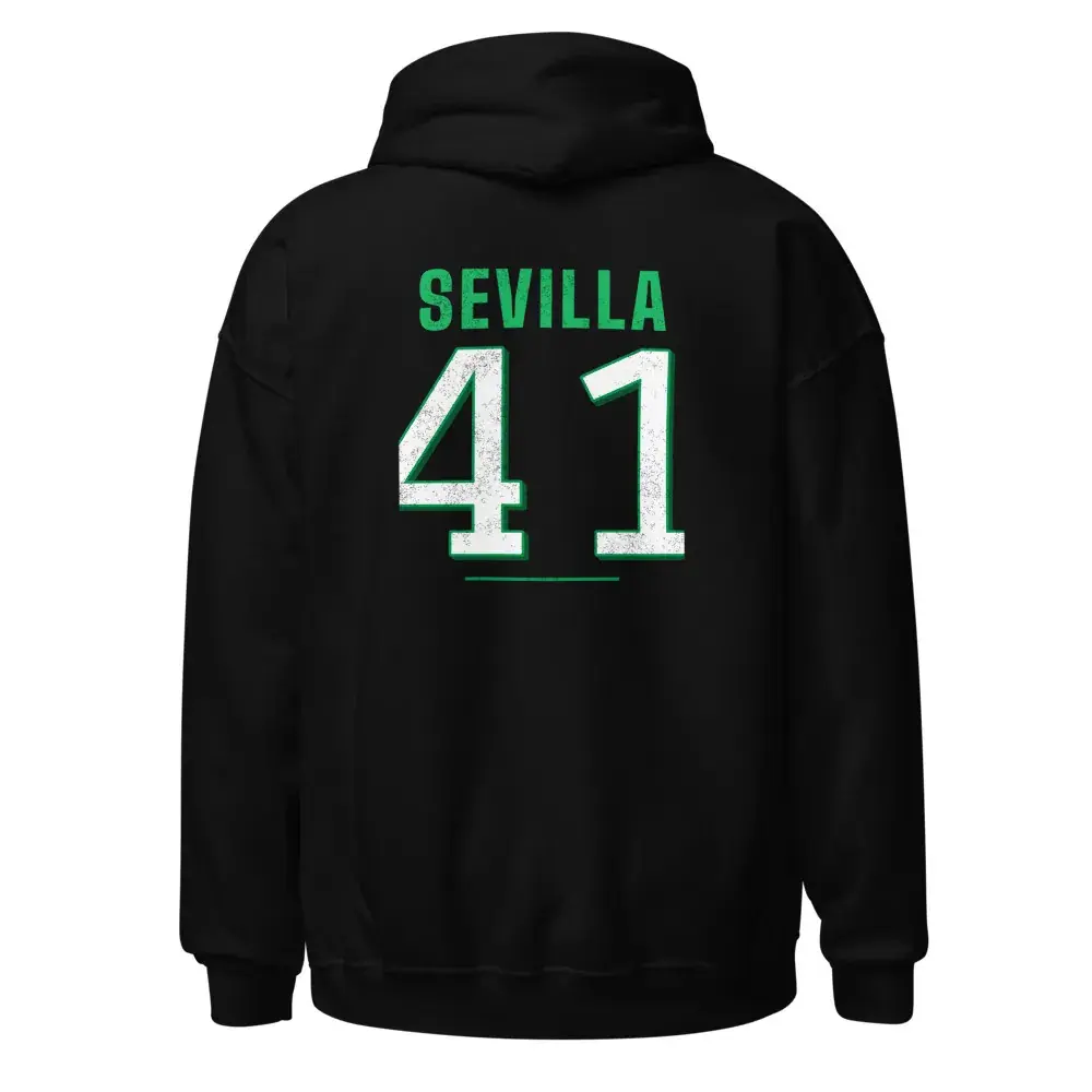 Colores de Sevilla verdiblanco — Sudadera con capucha — Black