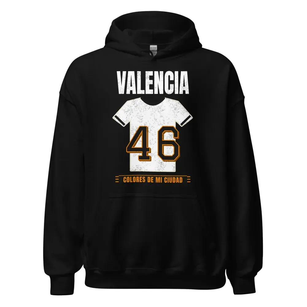 Colores de Valencia — Sudadera con capucha — Black