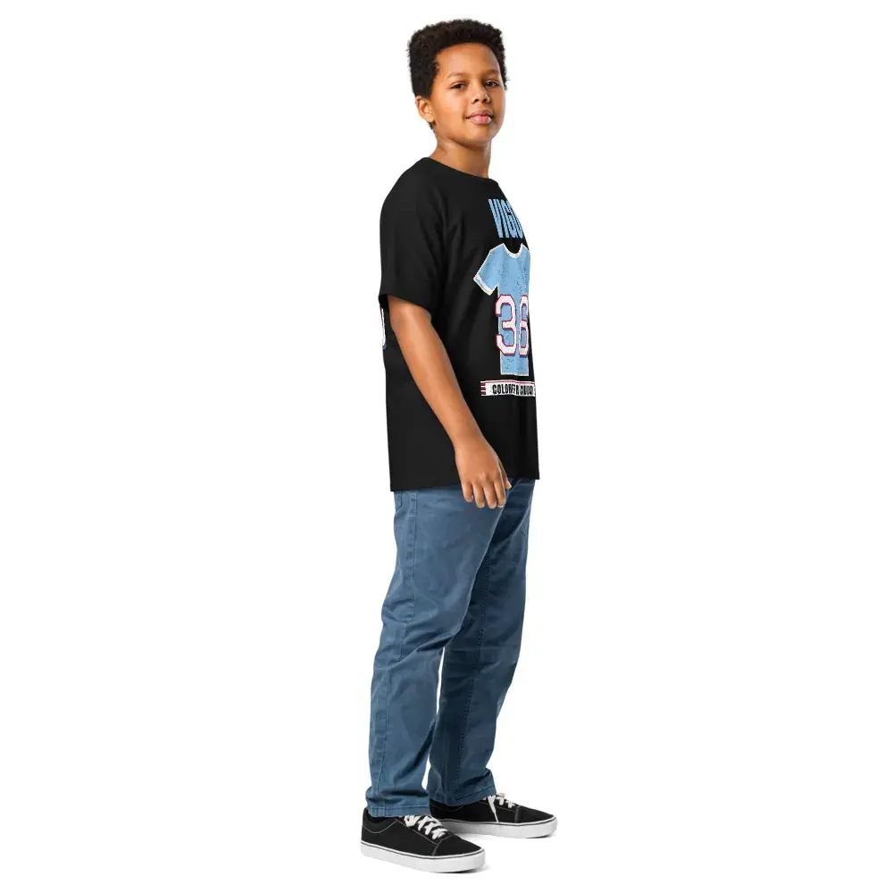Colores de Vigo — Camiseta infantil — Black — Right Front