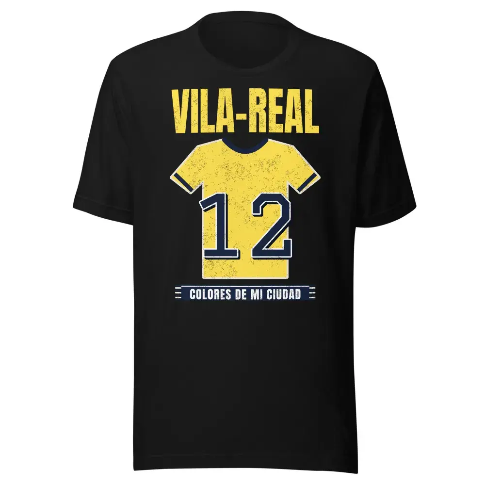 Colores de Vila-real — Camiseta — Black