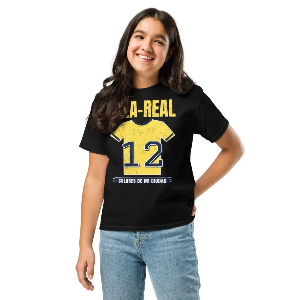 Colores de Vila-real — Camiseta infantil — Black — Front
