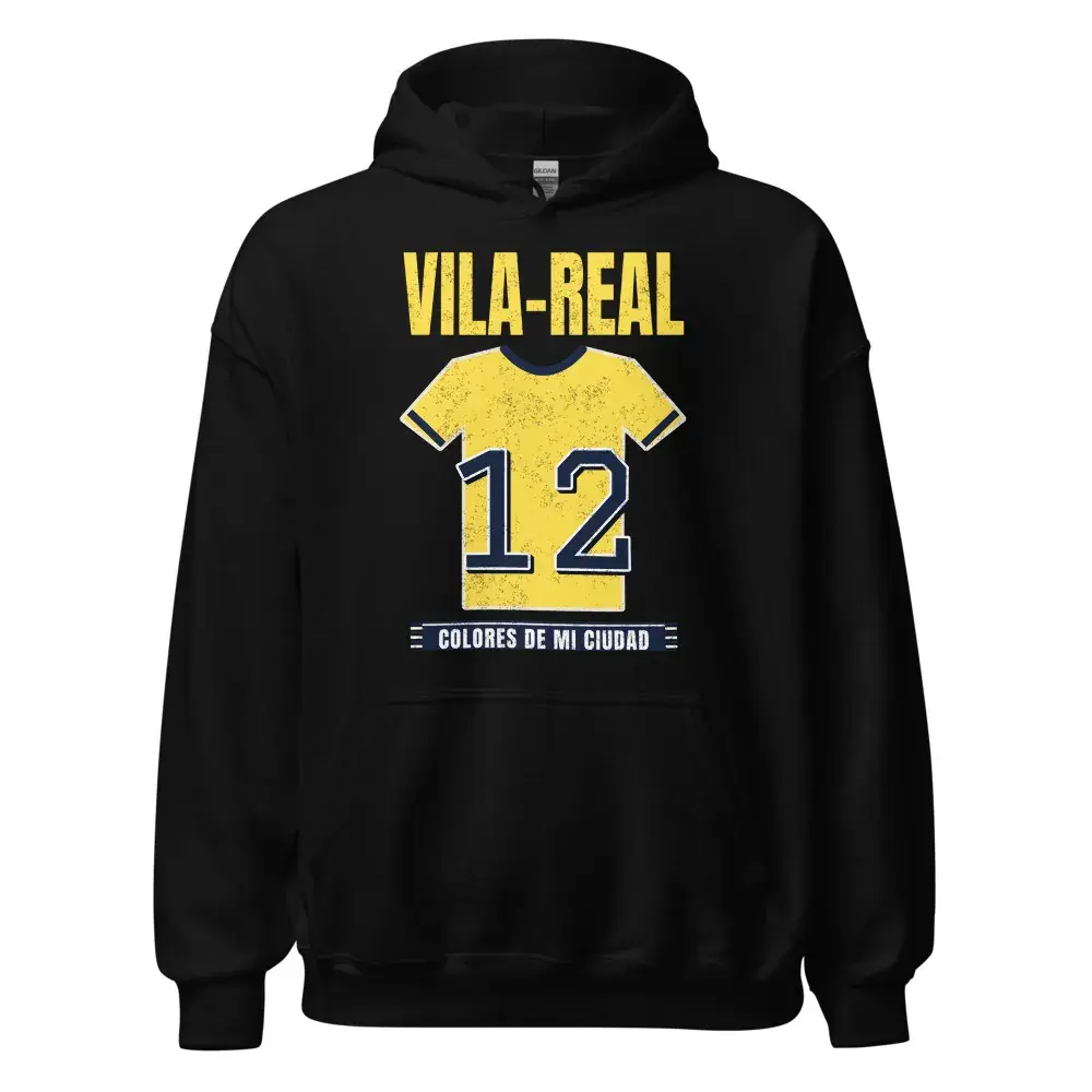 Colores de Vila-real — Sudadera con capucha — Black