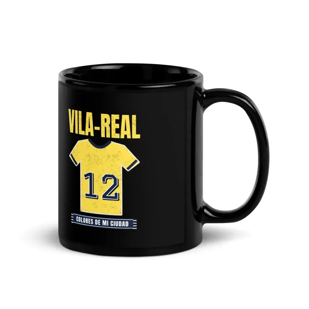 Colores de Vila-real — Taza — Black — Handle on Right