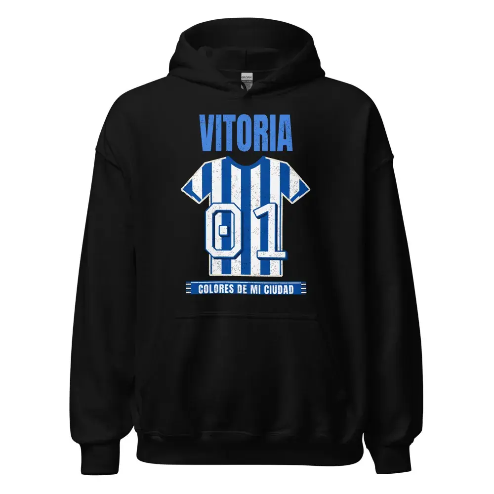 Colores de Vitoria — Sudadera con capucha — Black