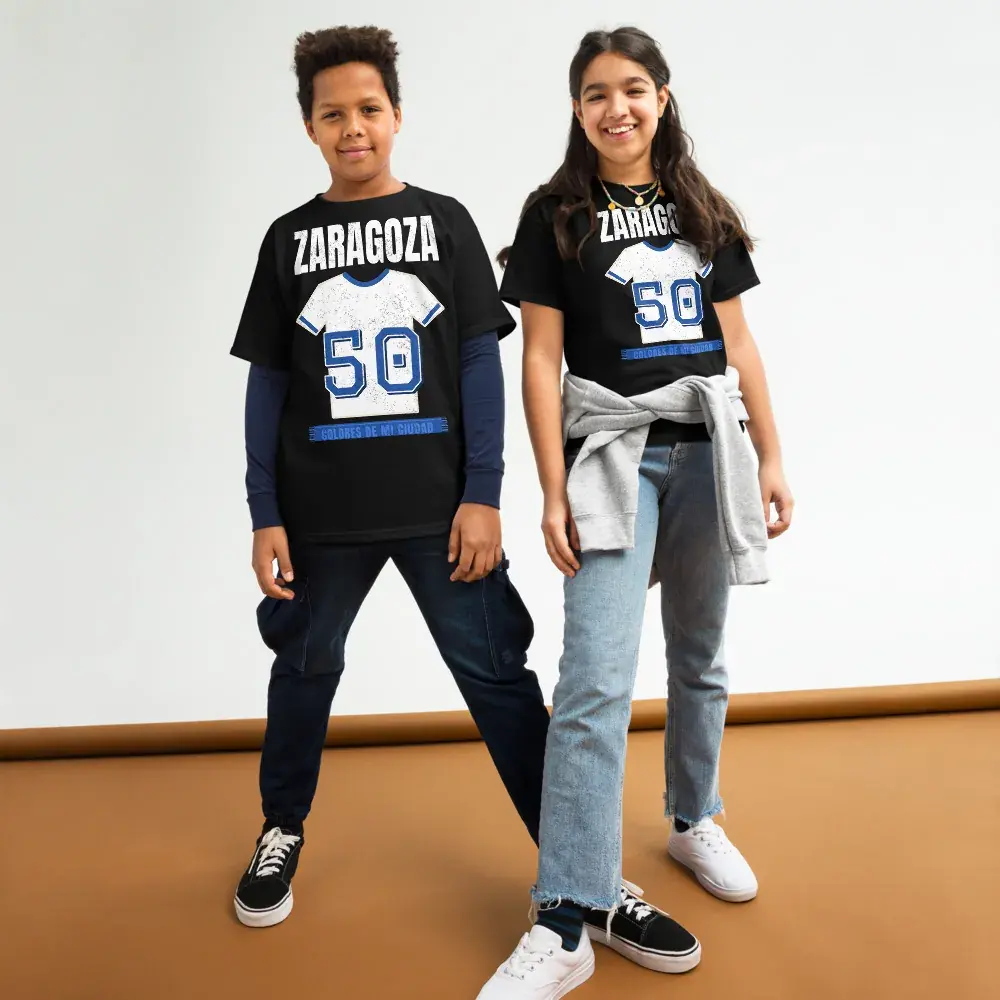 Colores de Zaragoza — Camiseta infantil — Black — Front