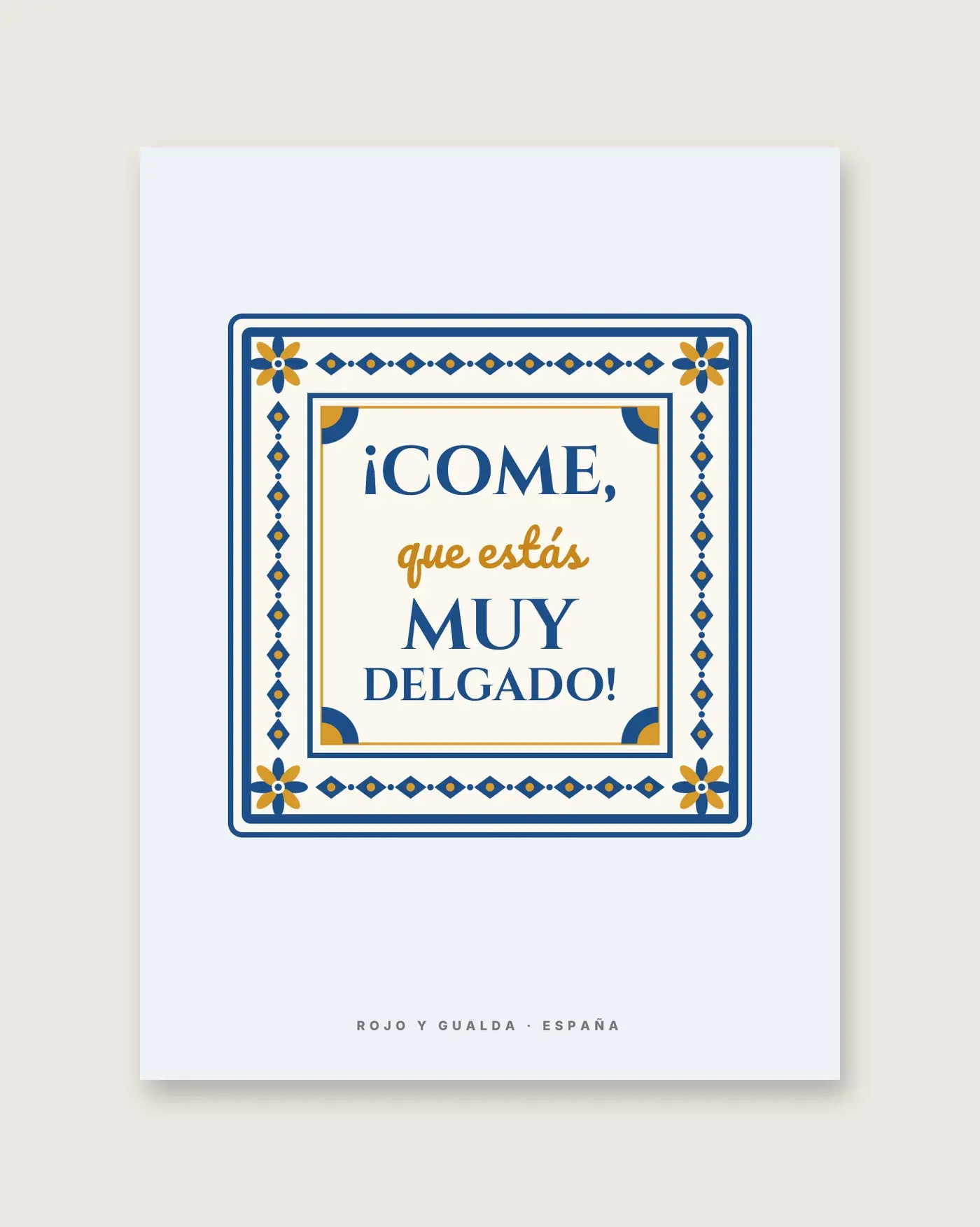 «Come, que estás muy delgado» — Póster — detalle