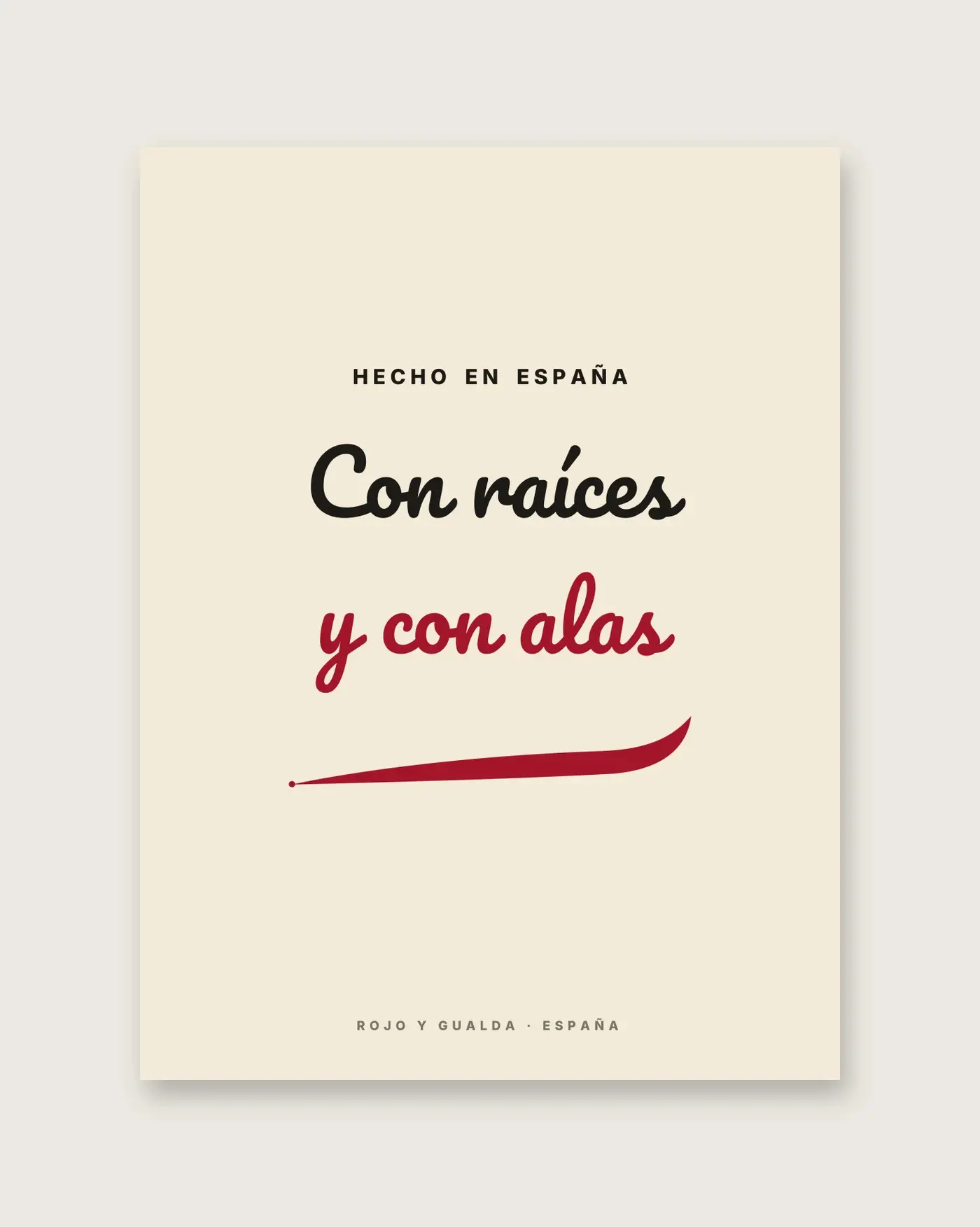 «Con raíces y con alas» — Póster — detalle