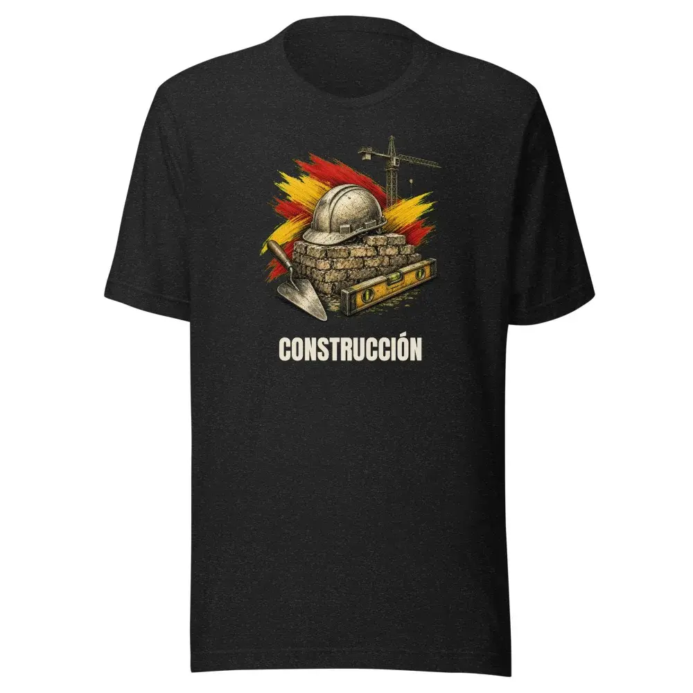 Construcción · Arte — Camiseta — Black Heather