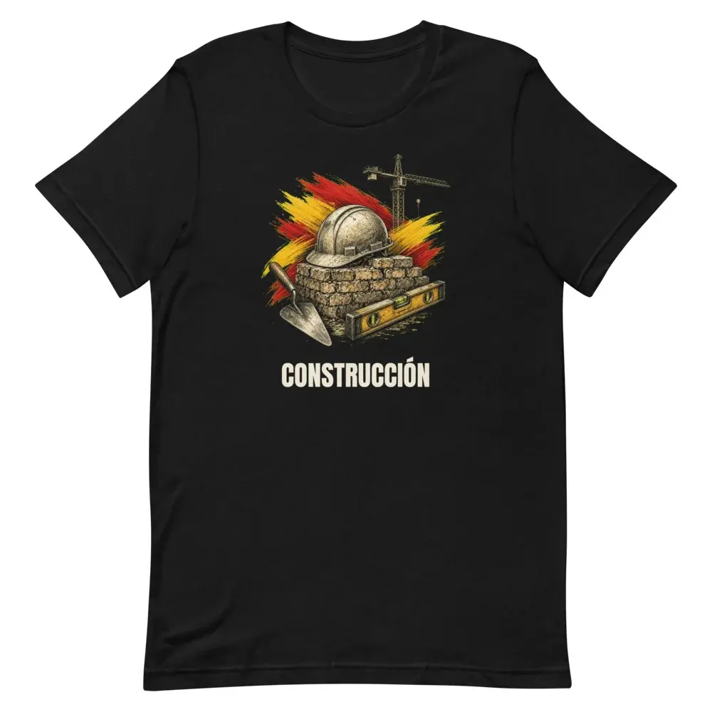 Construcción · Arte — Camiseta — Black — Front