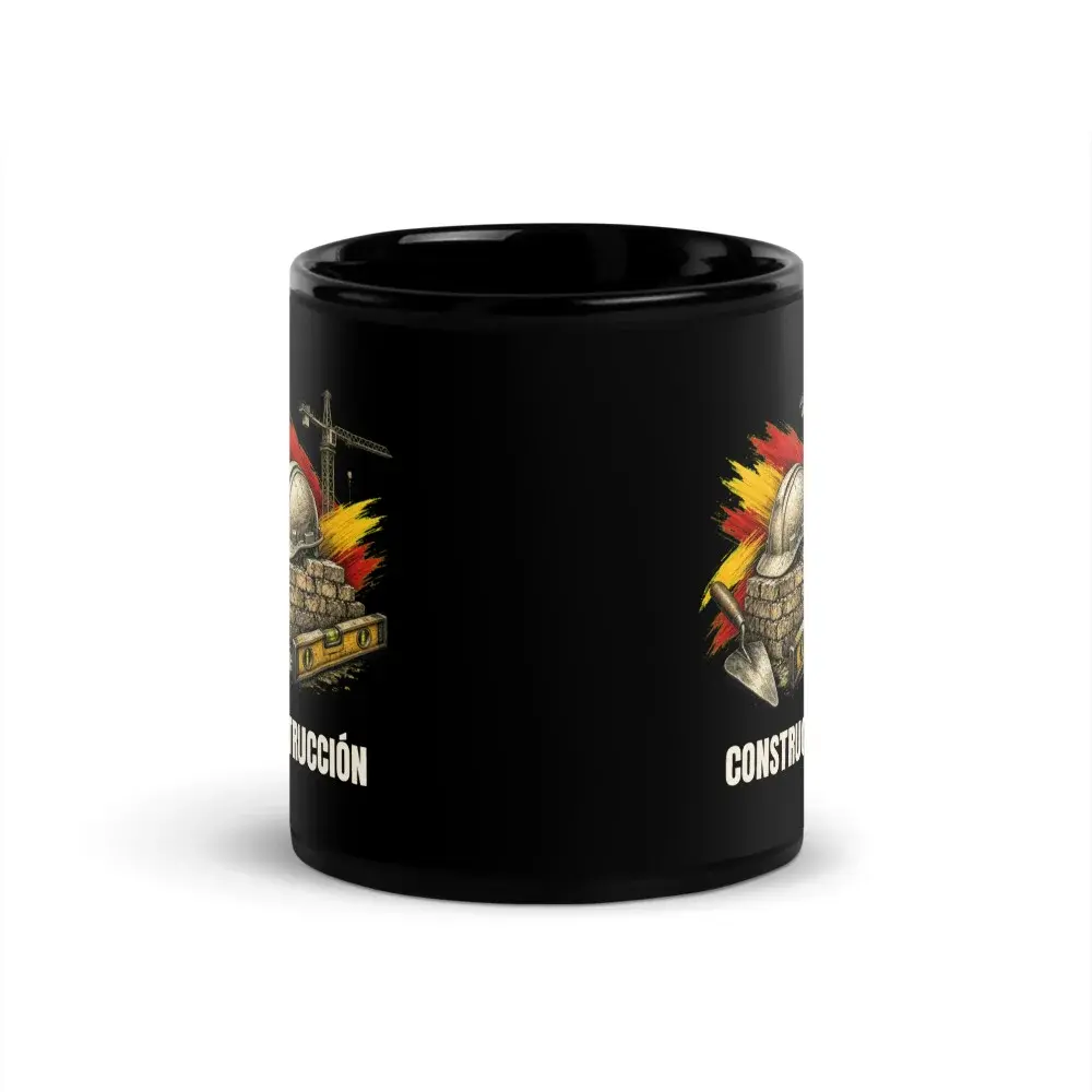 Construcción · Arte — Taza — Black — Front