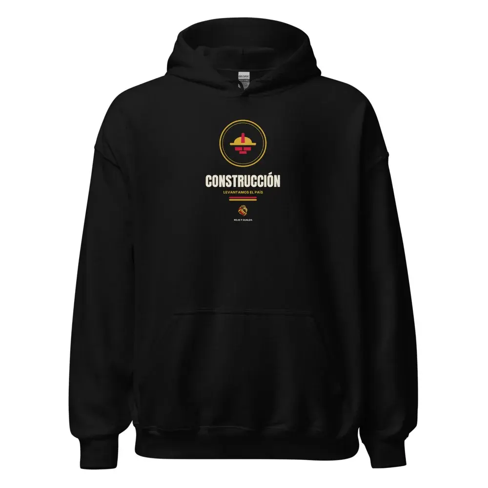 Construcción — Sudadera con capucha — Black
