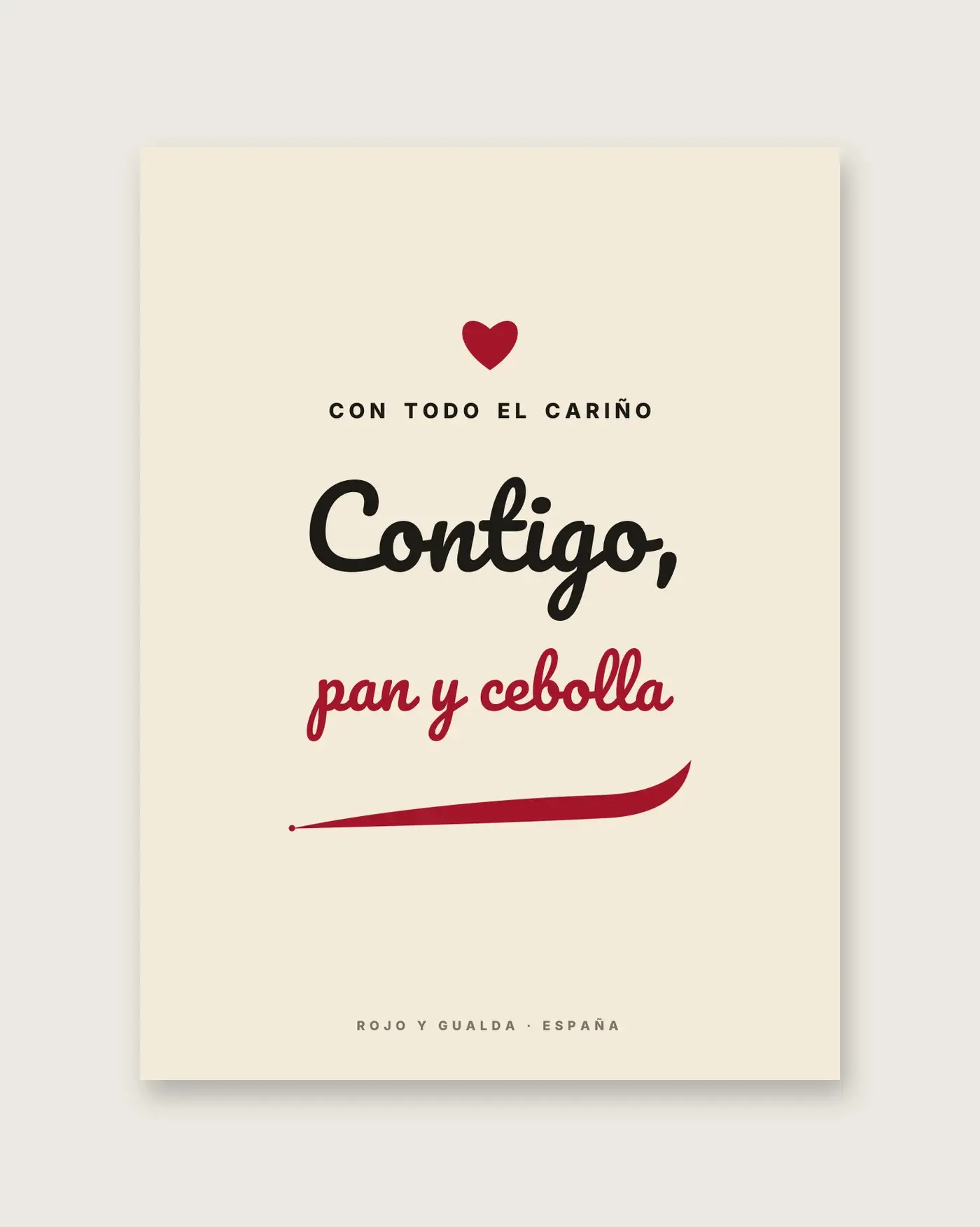 «Contigo, pan y cebolla» — Póster — detalle