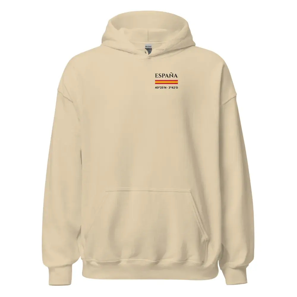 Coordenadas · Día — Sudadera con capucha — Sand