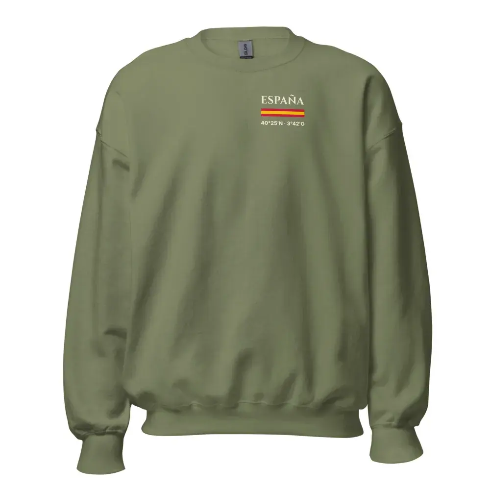 Coordenadas · Noche — Sudadera — Military Green