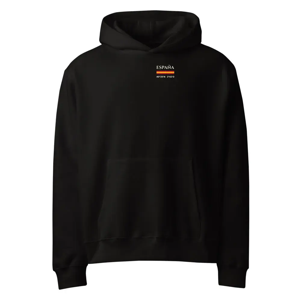 Coordenadas · Noche — Sudadera oversize con capucha