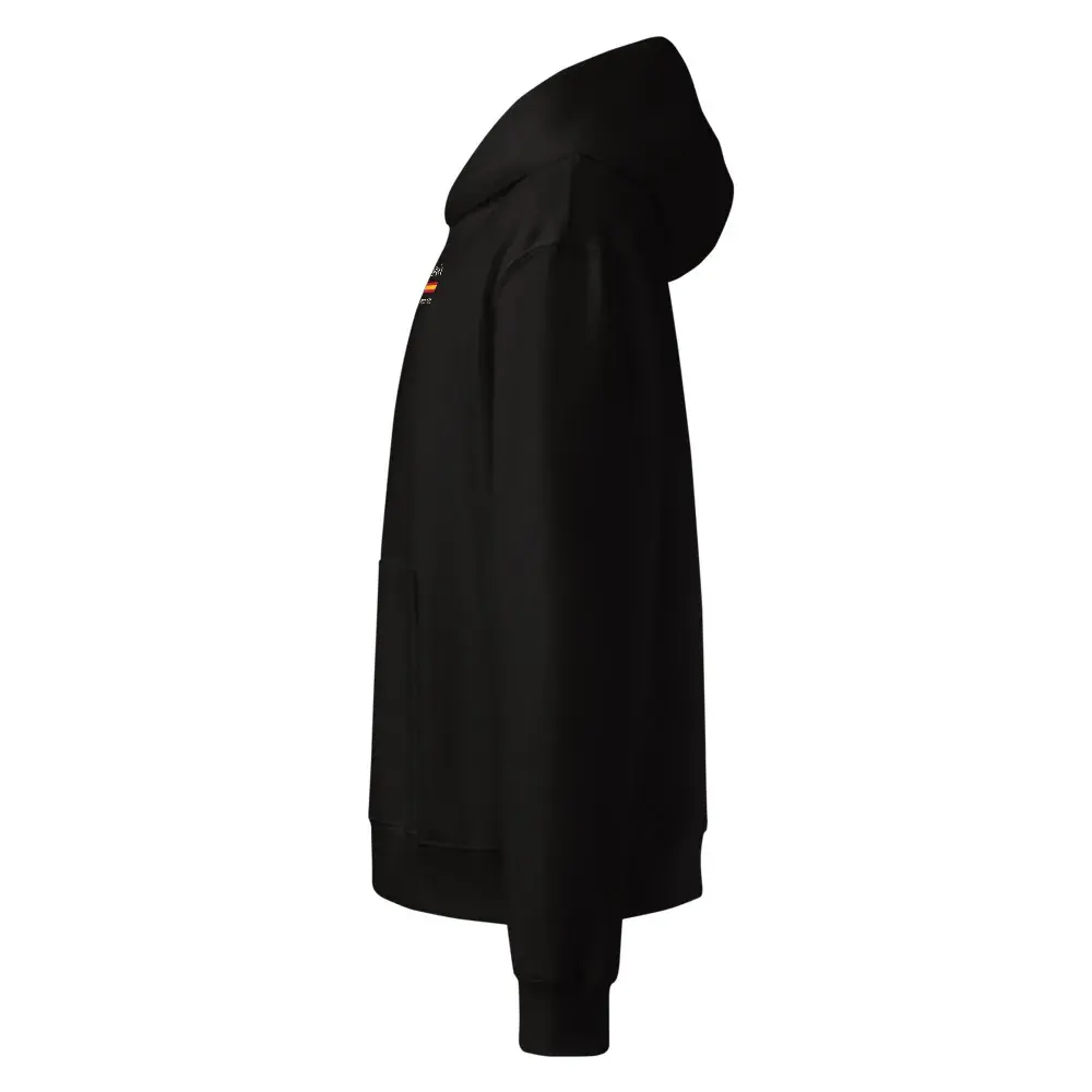 Coordenadas · Noche — Sudadera oversize con capucha — Black — Left
