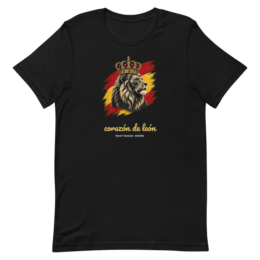Corazón de León — Camiseta — Black — Front