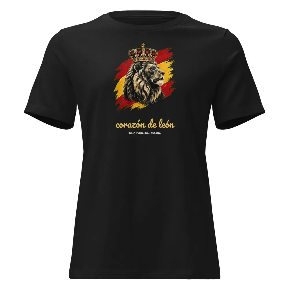 Corazón de León — Camiseta de mujer — Black
