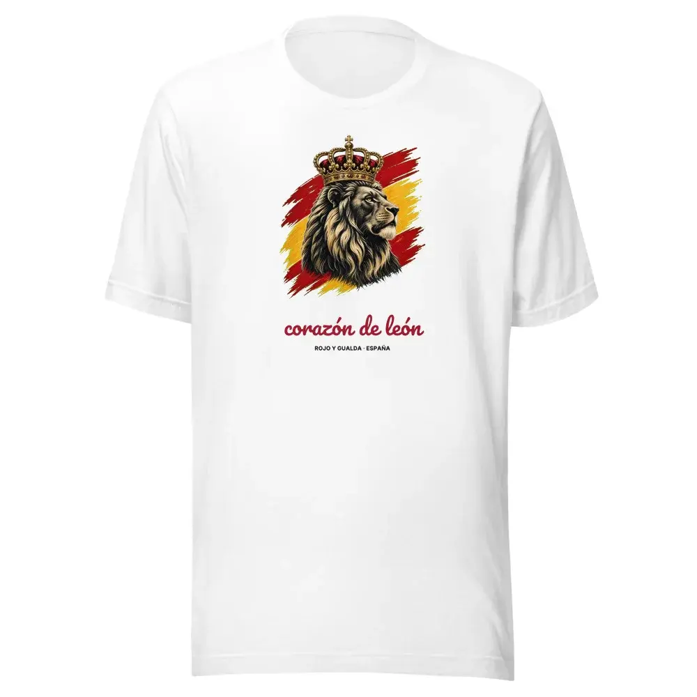 Corazón de León · Claro — Camiseta — White