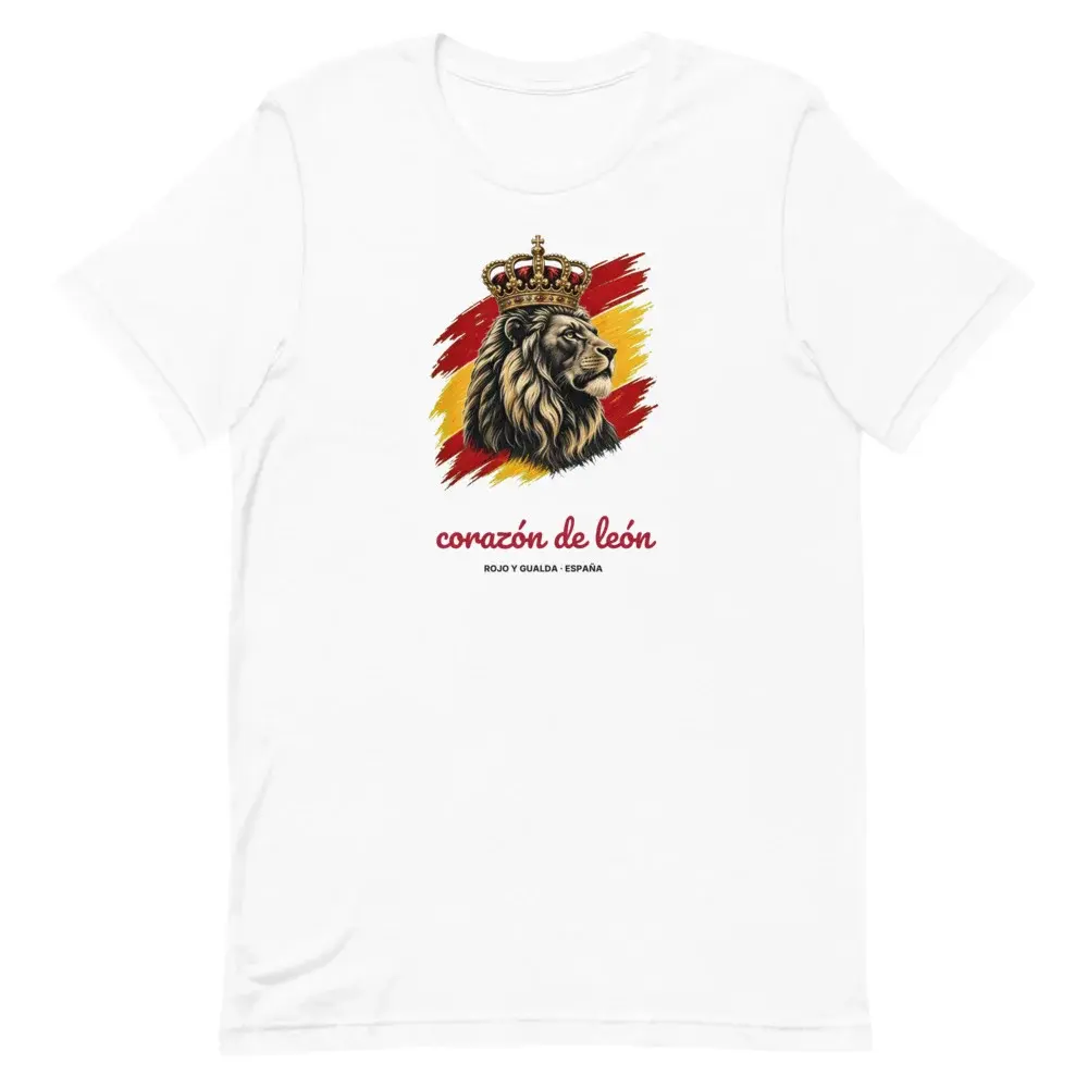 Corazón de León · Claro — Camiseta — White — Front