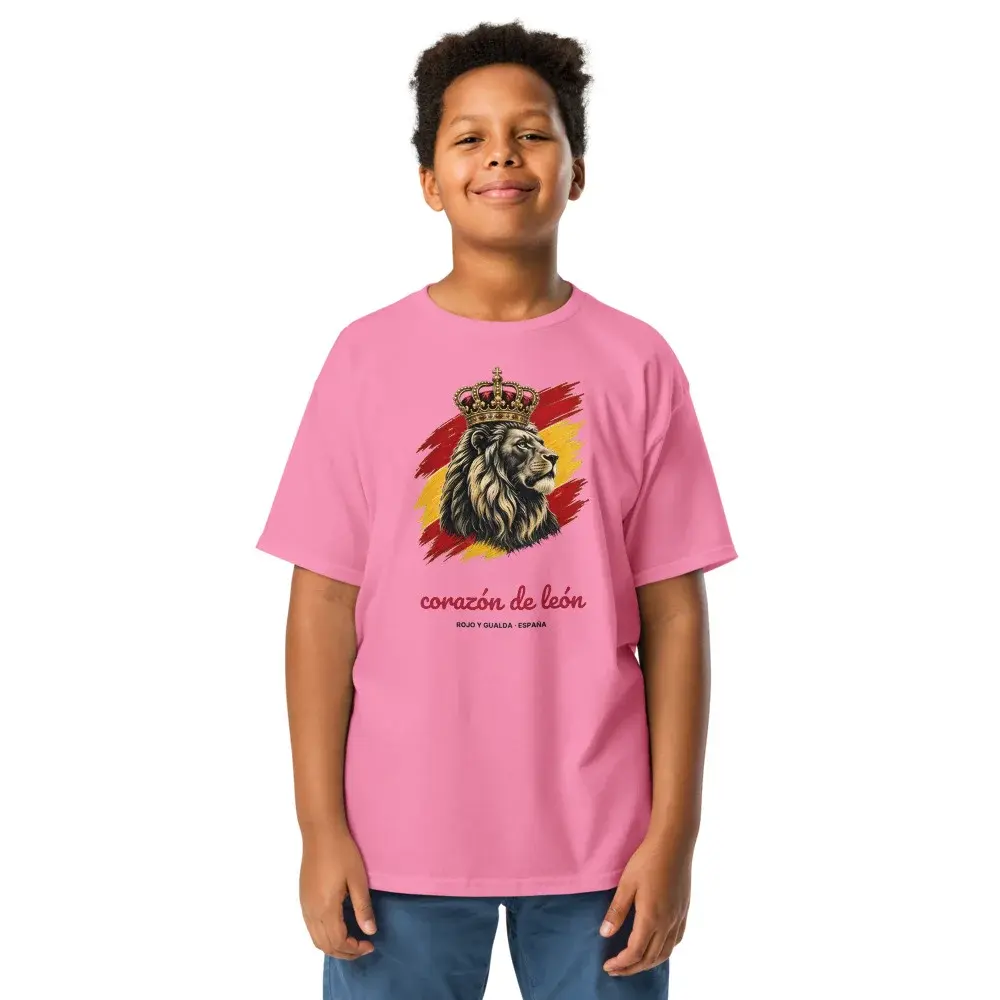 Corazón de León · Claro — Camiseta infantil