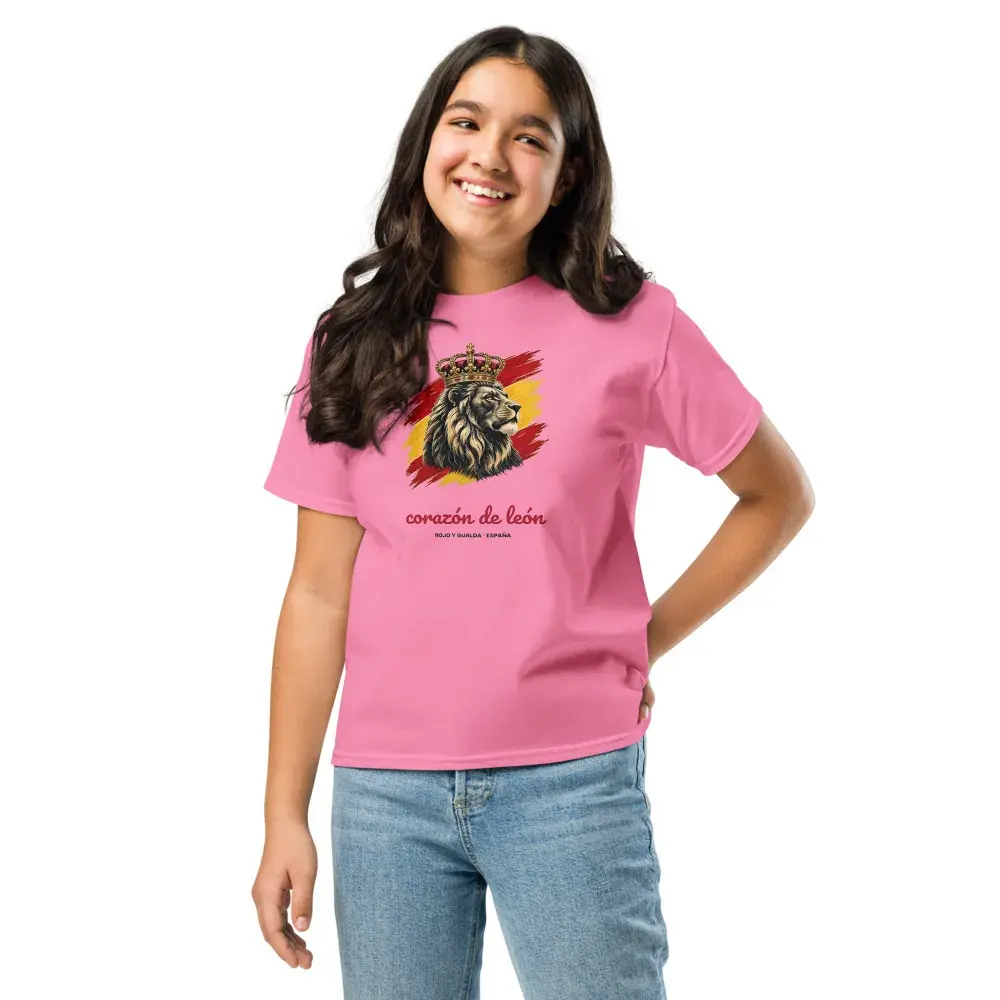 Corazón de León · Claro — Camiseta infantil