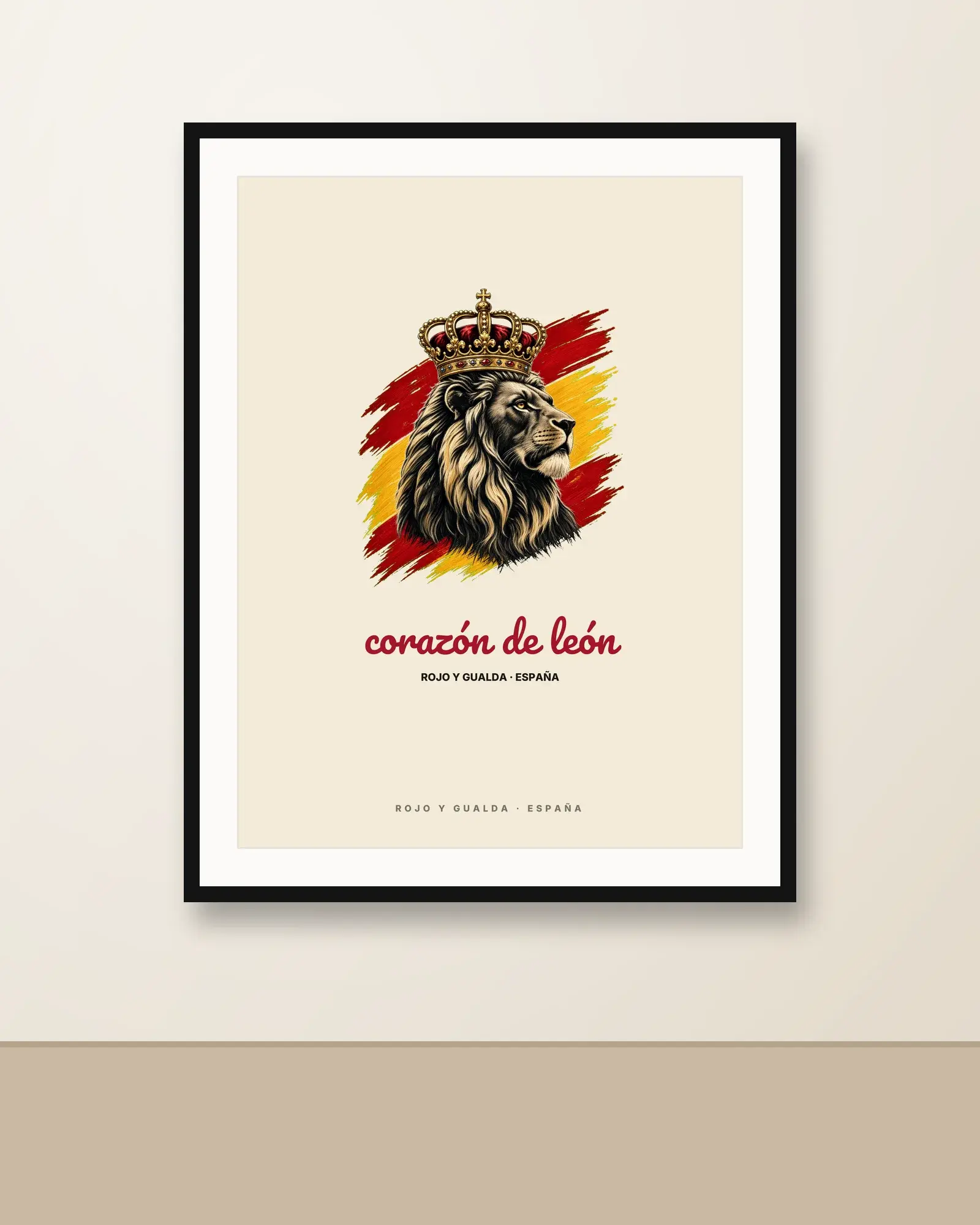 Corazón de León · Claro — Póster — en la pared