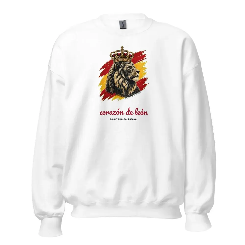 Corazón de León · Claro — Sudadera — White