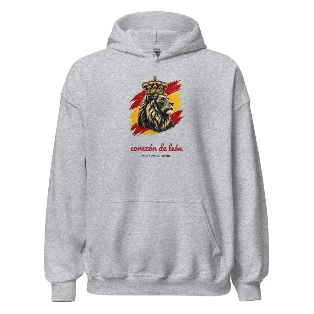 Corazón de León · Claro — Sudadera con capucha