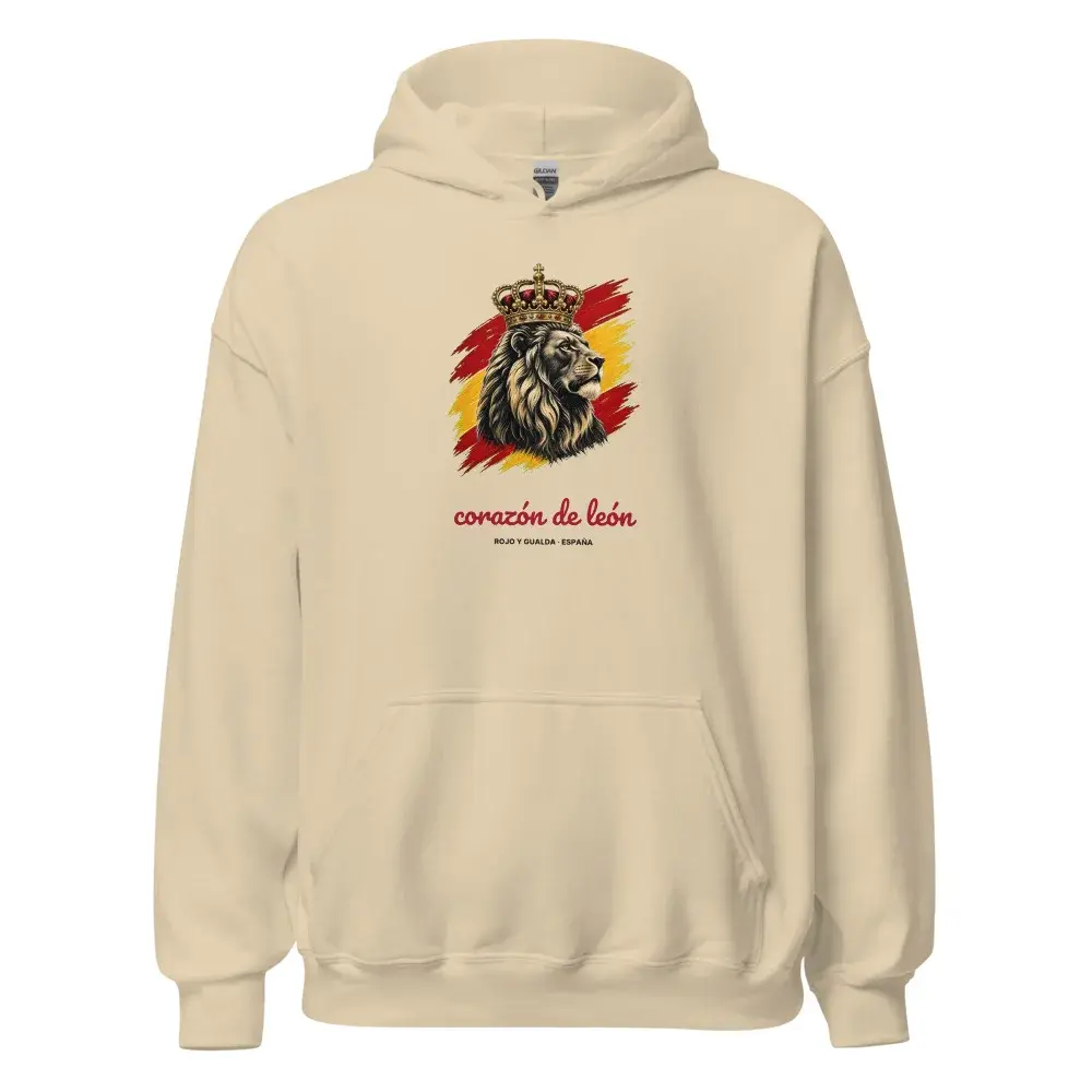 Corazón de León · Claro — Sudadera con capucha
